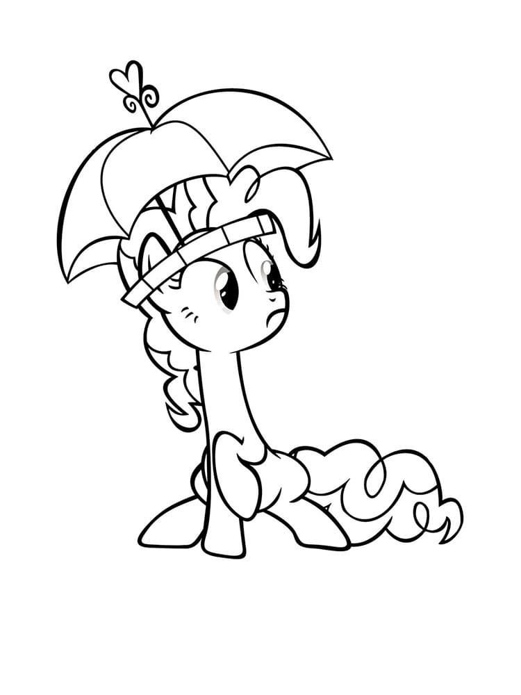 Pinkie Pie con paraguas