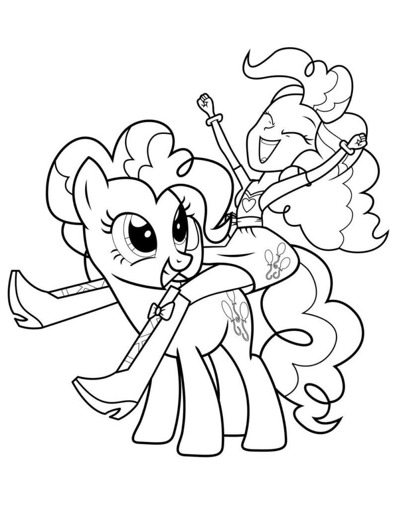 Pony Pinkie Pie y Equestria Girls Pinkie Pie