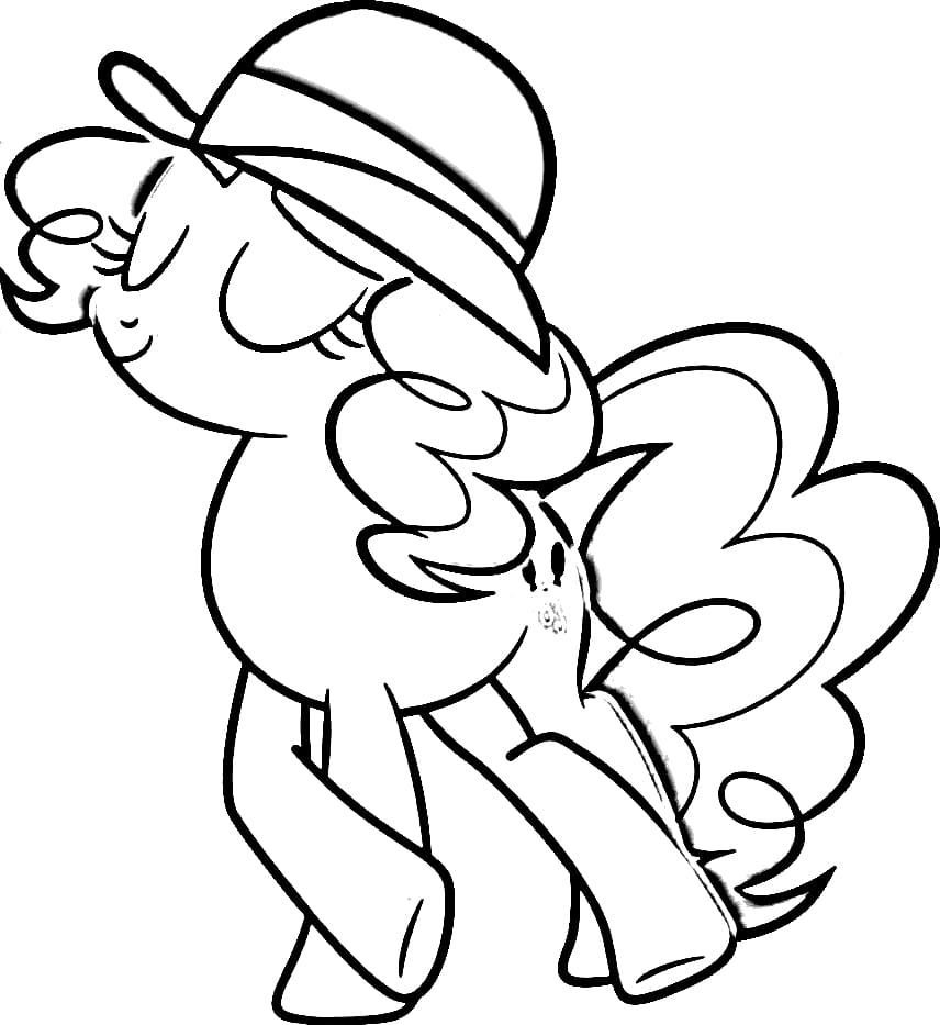 Pony Pinkie Pie con sombrero
