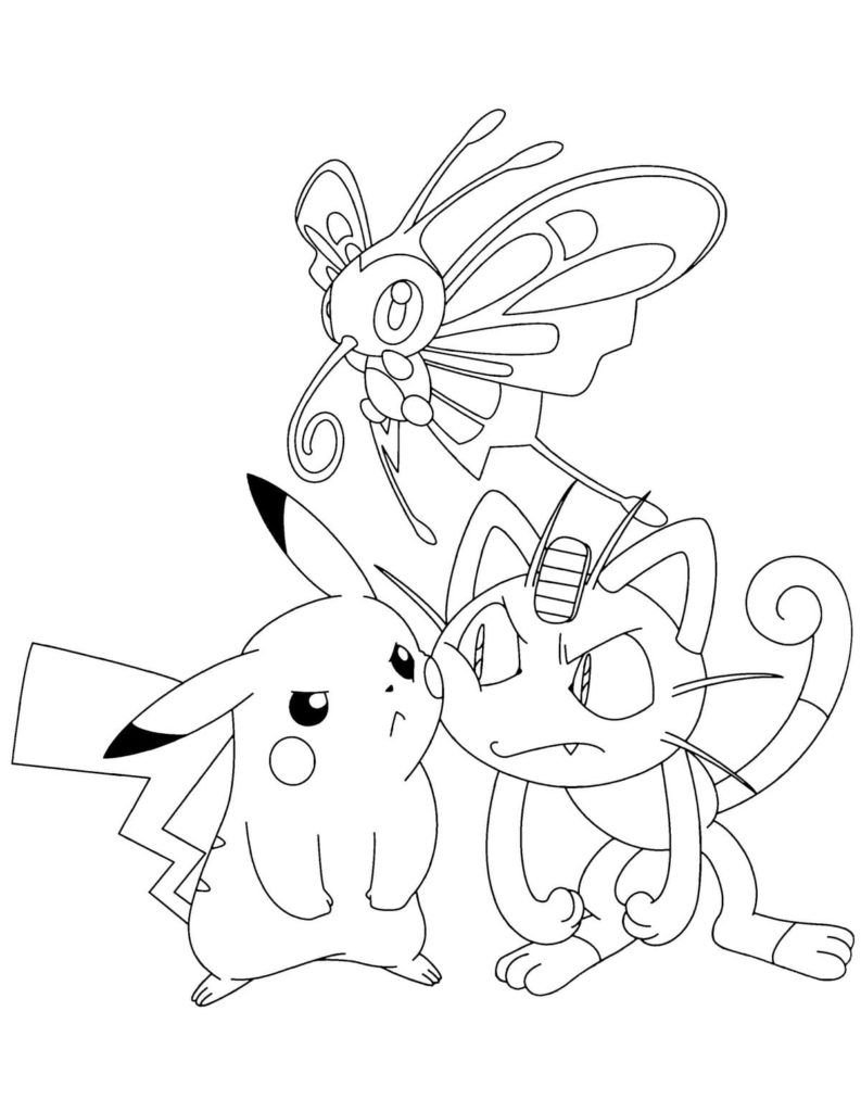 Pikachu y Meowth