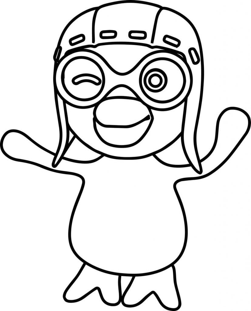 Pingüino de dibujos animados