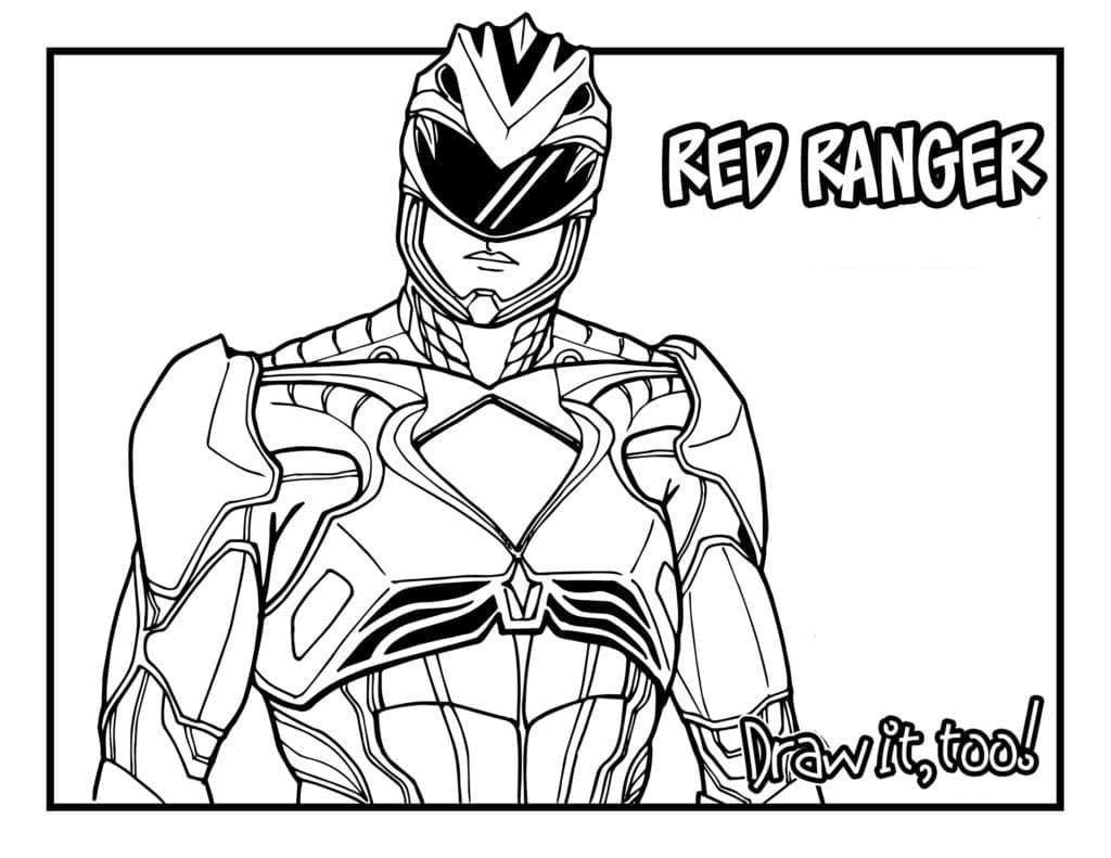 Ranger rojo con un traje nuevo