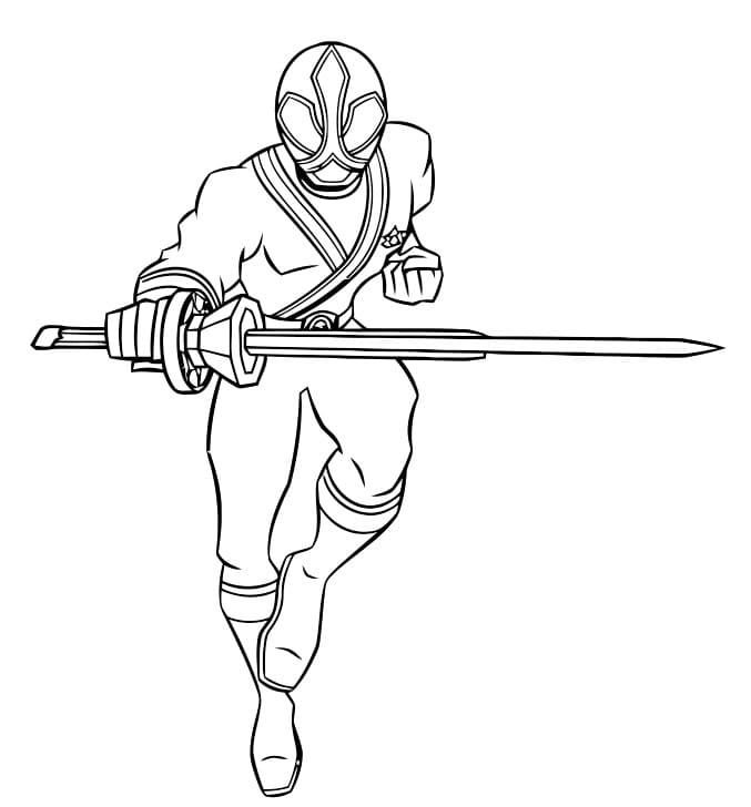 Samurai con espada
