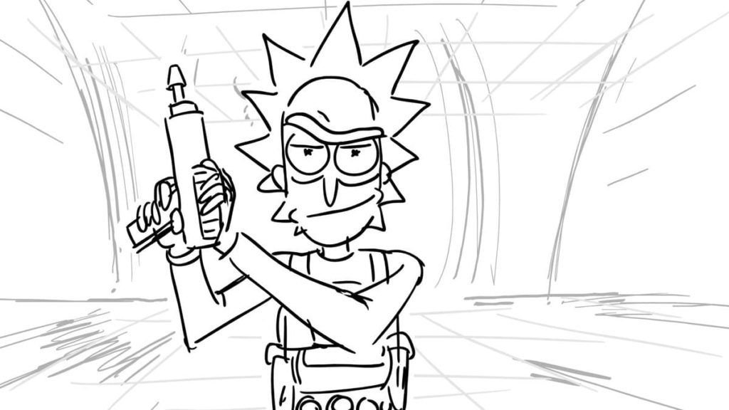 Rick con una pistola