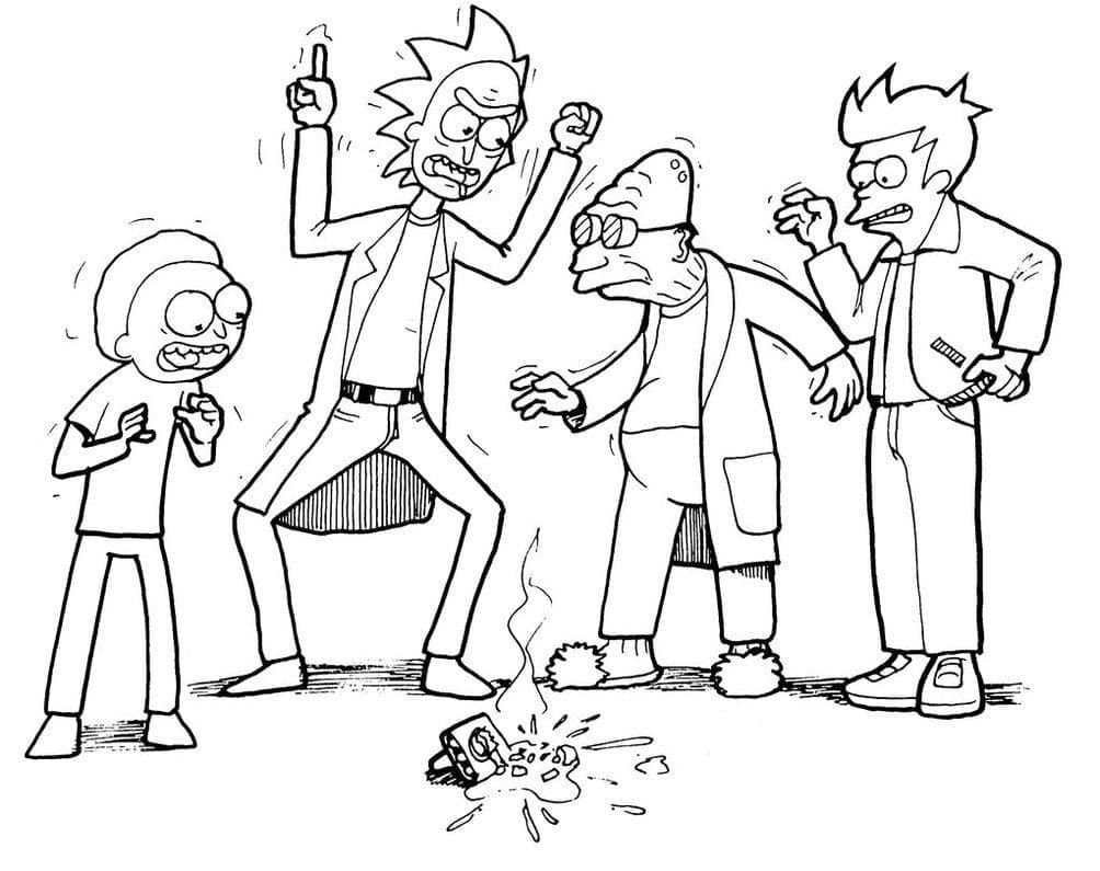 Rick, Morty y otros personajes