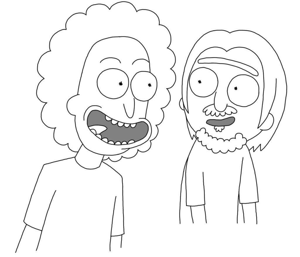 Adultos Rick y Morty