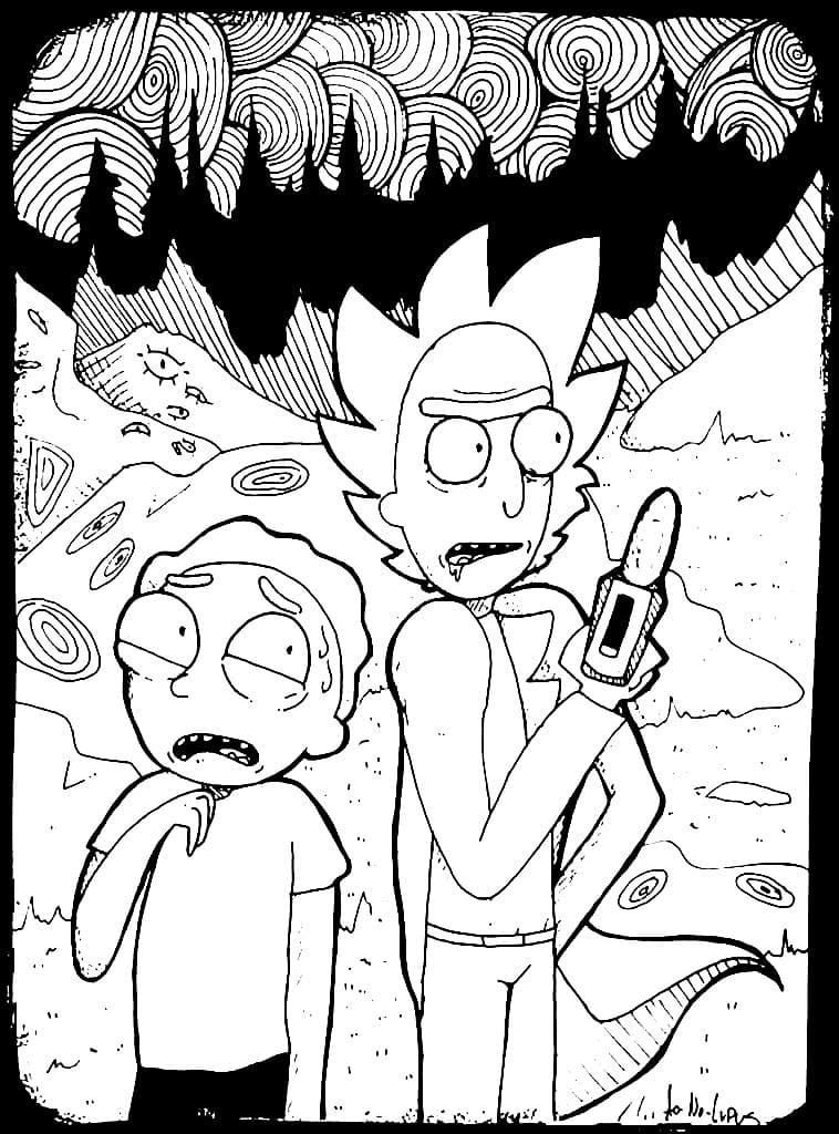 Rick y Morty en el planeta