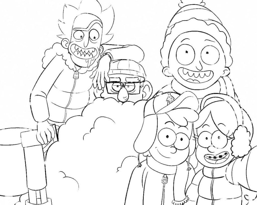 Rick, Morty y Gravity Falls