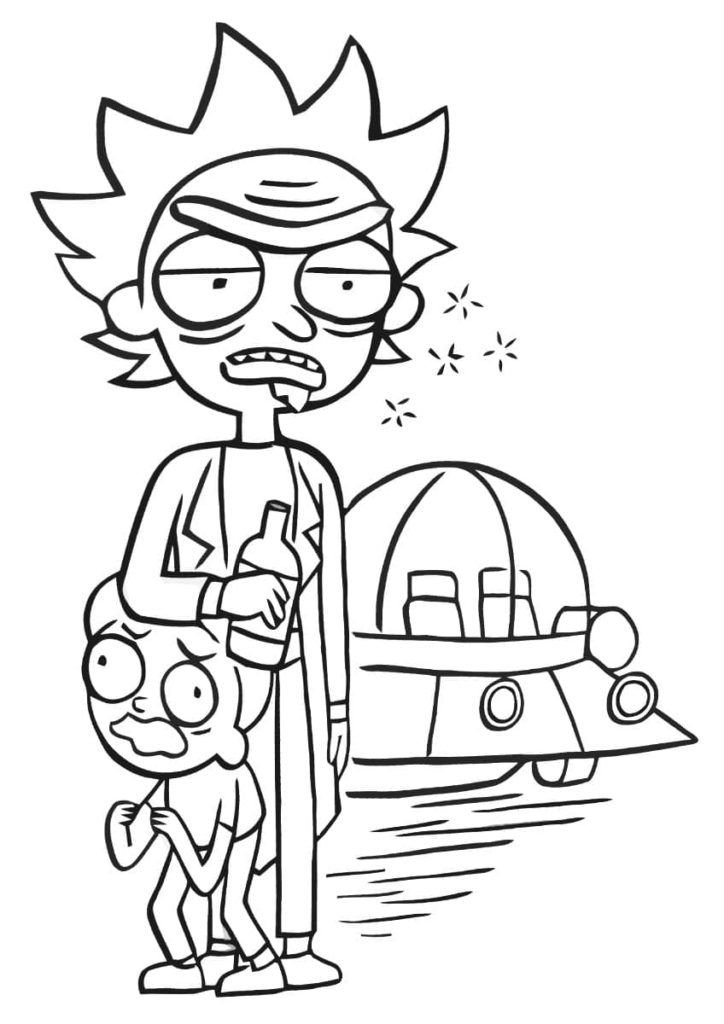 Rick, Morty y el platillo volador