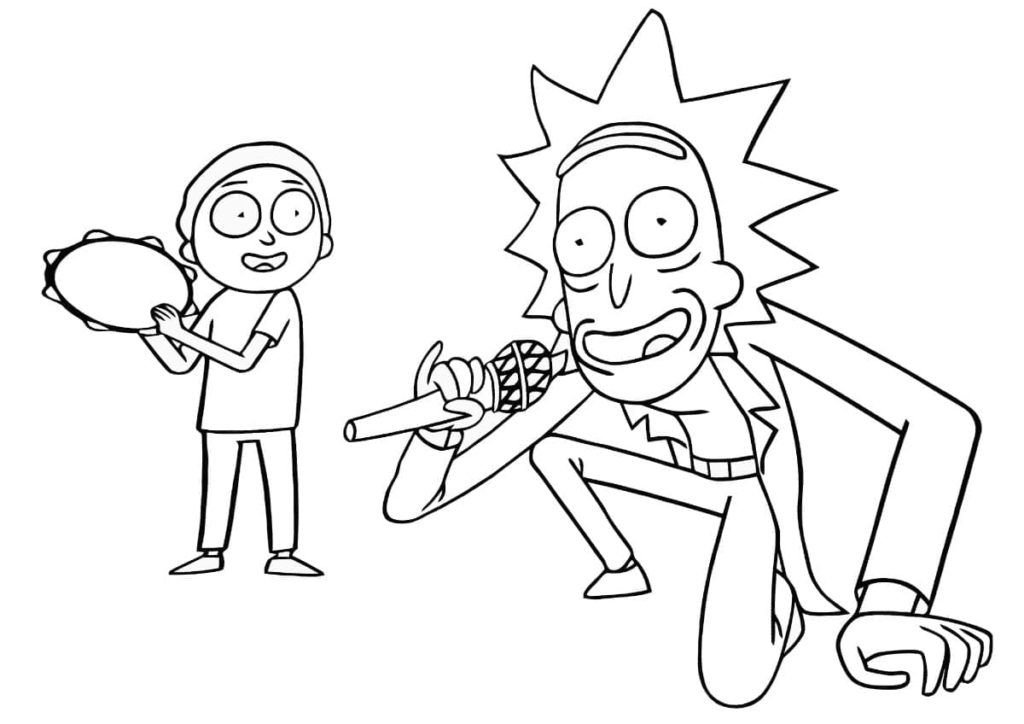 Rick y Morty cantan