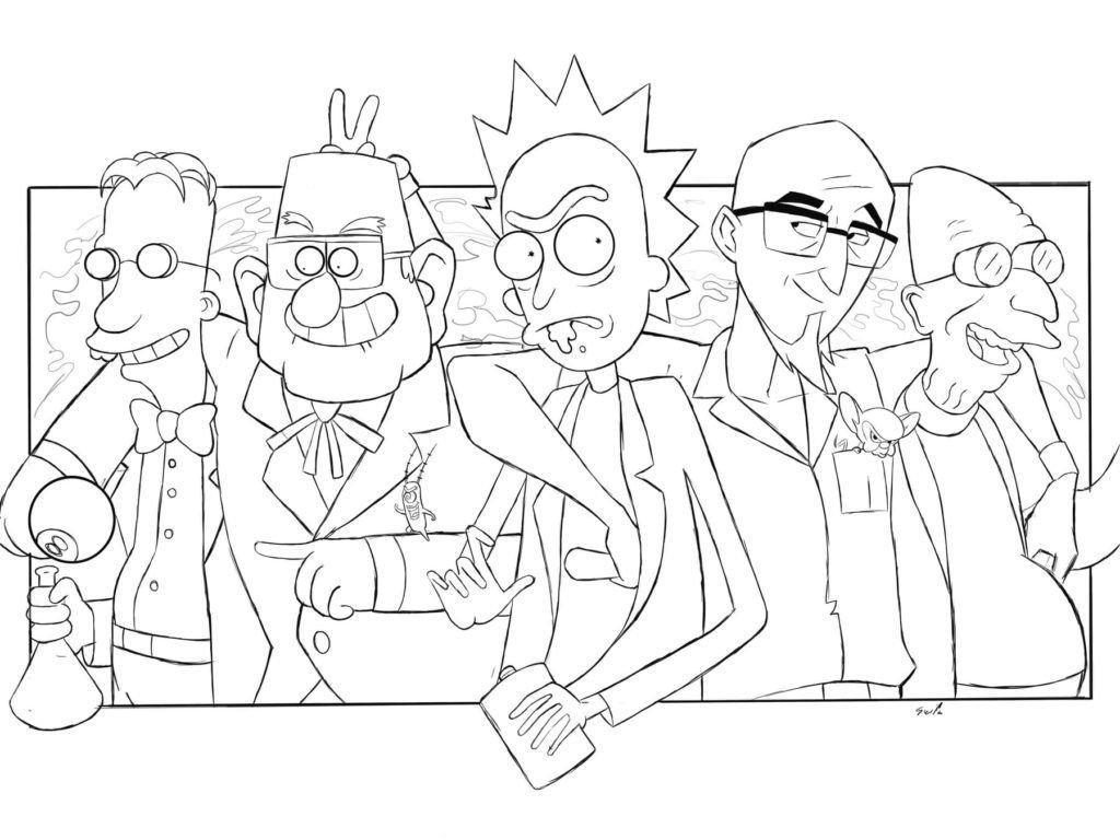 Rick y otros personajes
