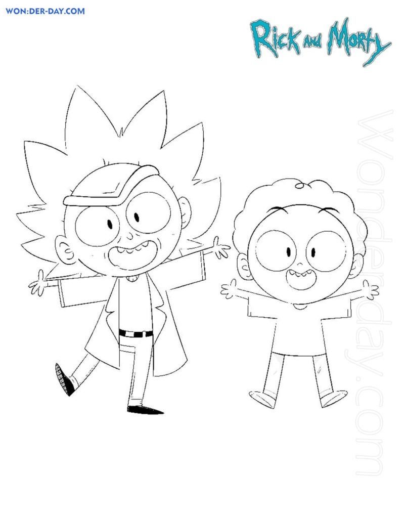 Chibi Rick y Morty
