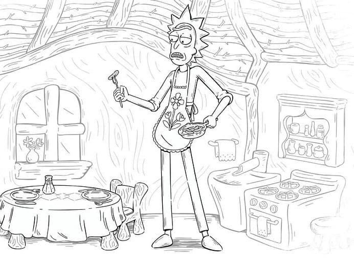 Rick en la cocina