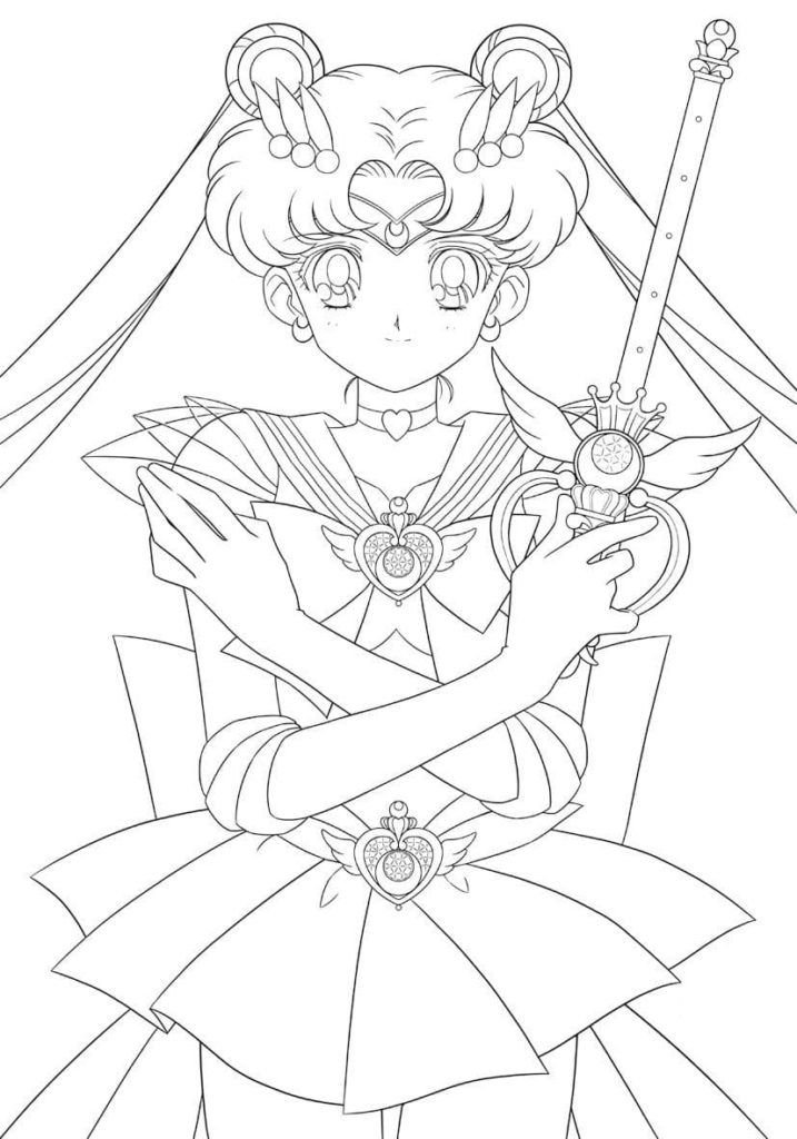 Sailor Moon con Moon Rod