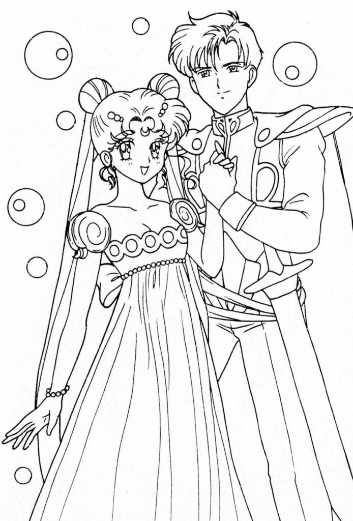 Sailor Moon y su prometido