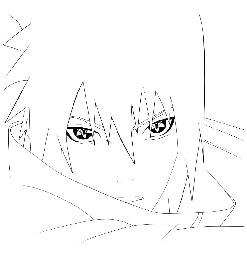 La cara de Sasuke