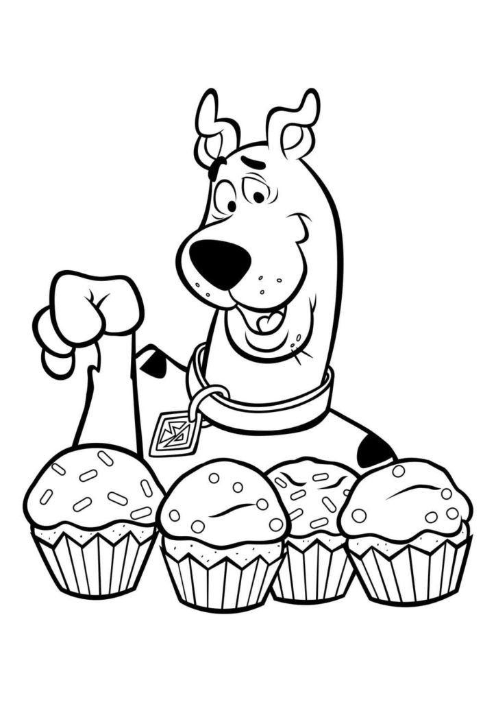 Scooby Doo recoge cupcakes