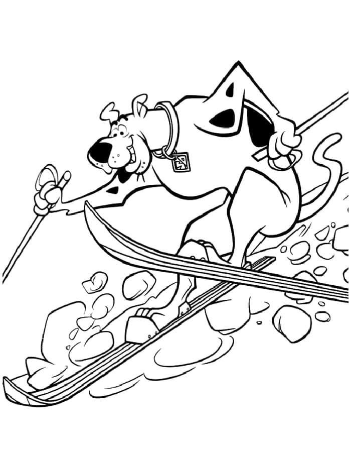 Scooby Doo estÃ¡ esquiando