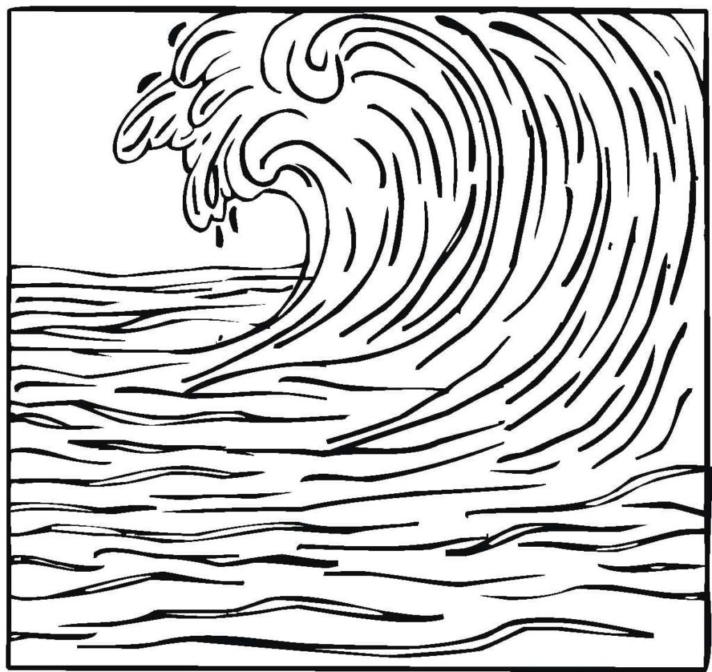 Grandes olas del mar