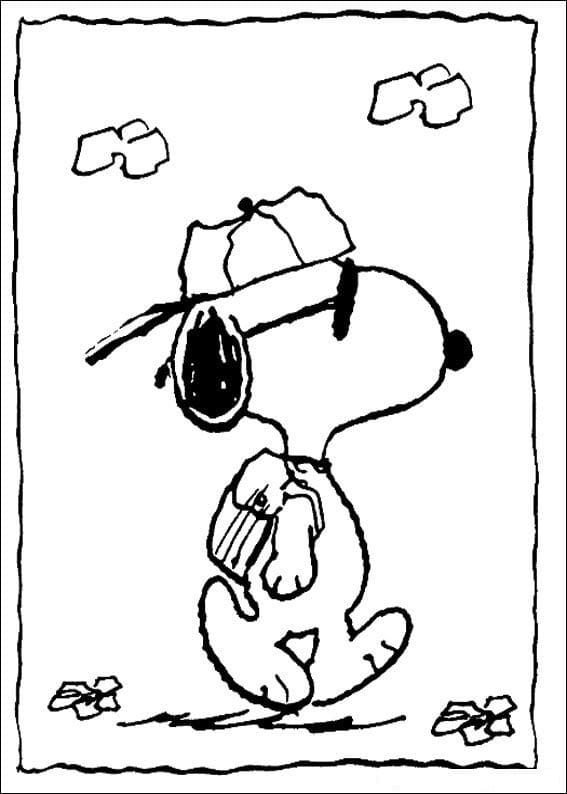 Snoopy con gorra