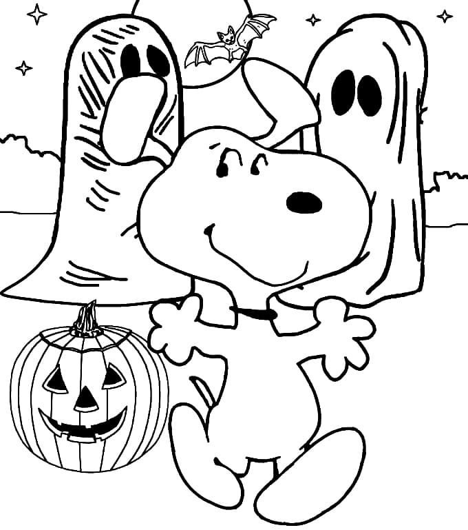 Snoopy, calabaza y fantasmas