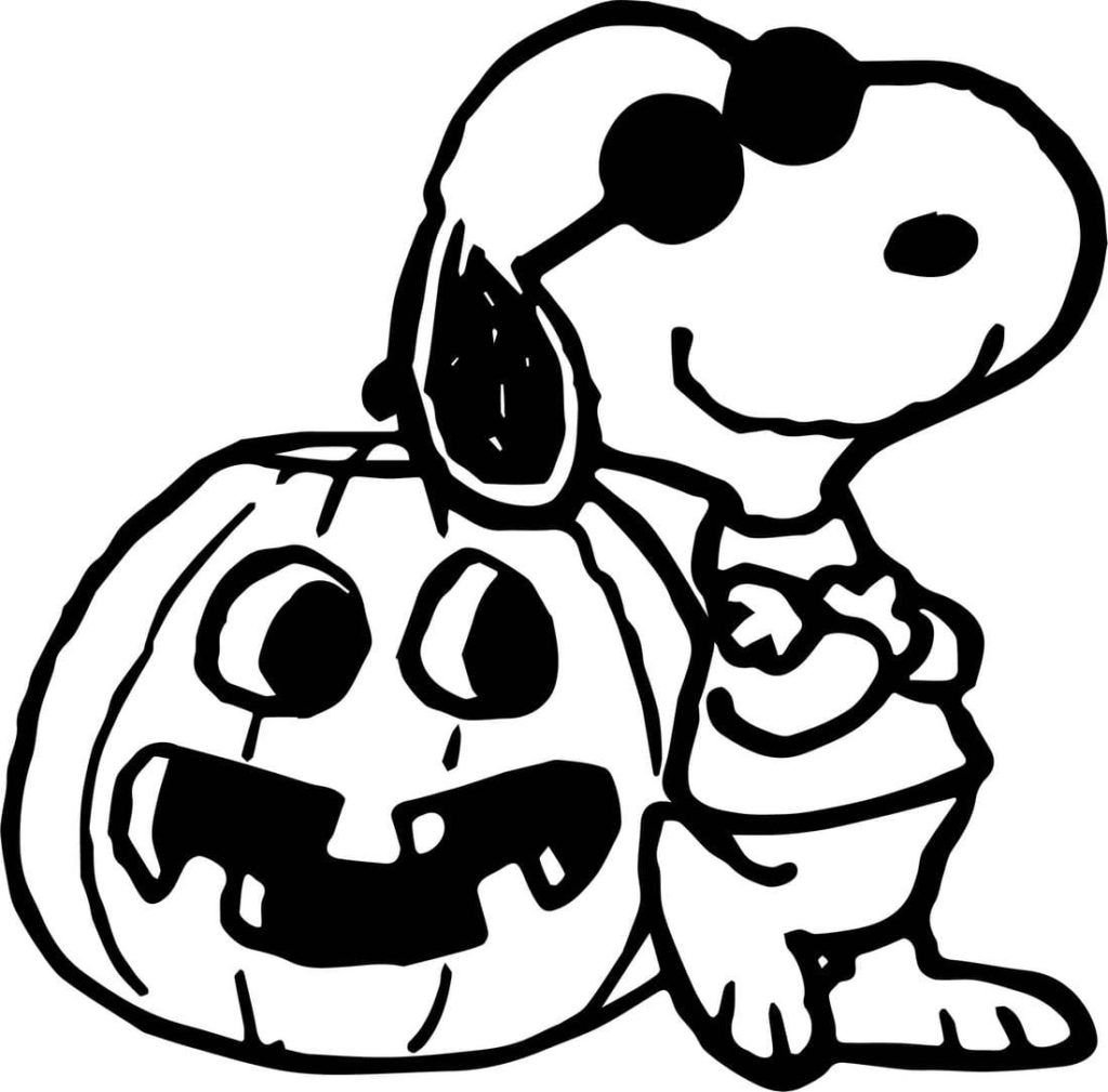 Calabaza de Halloween Snoopy