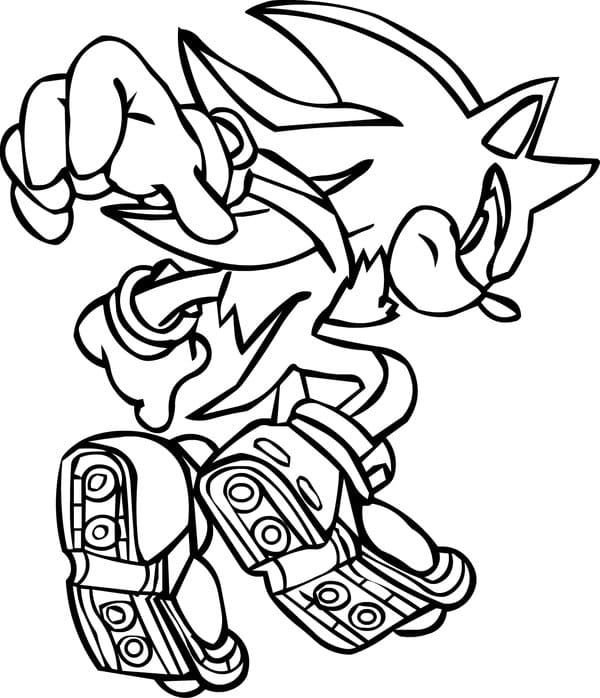 Dibujo de Sonic Shadow para colorear