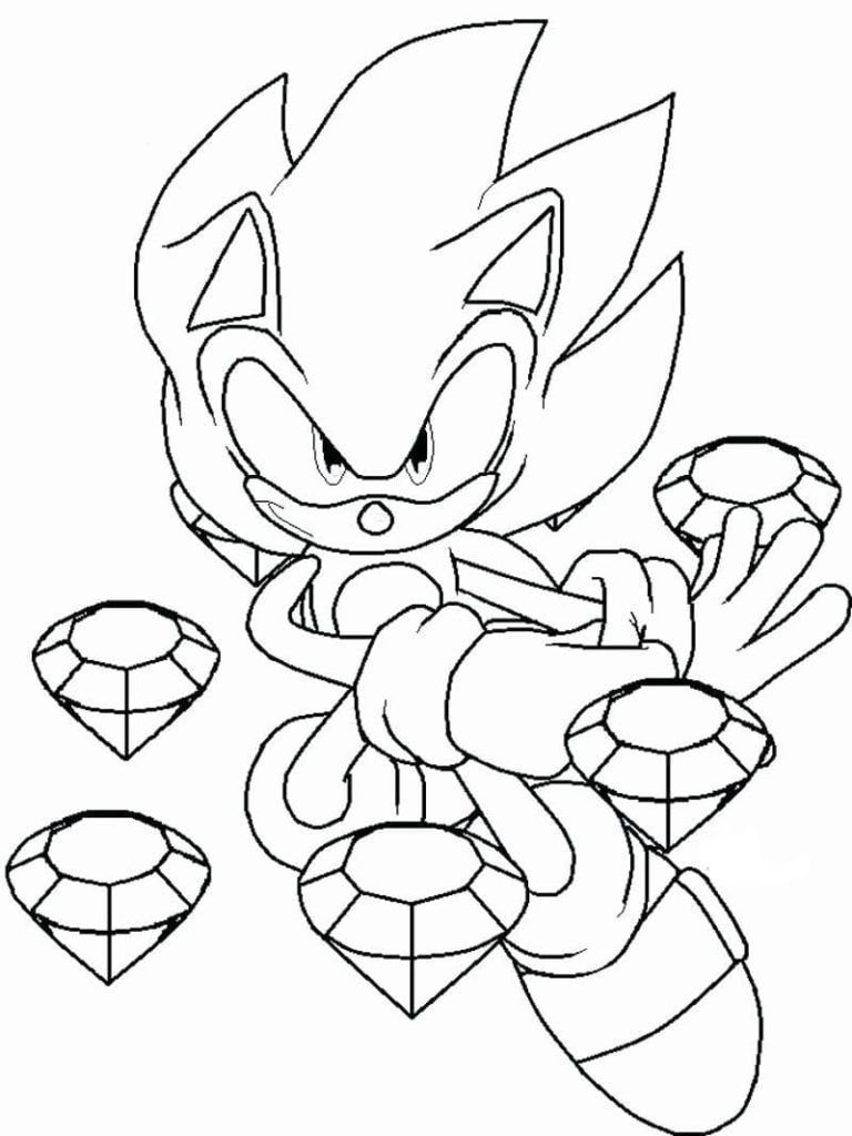 Sonic recoge diamantes