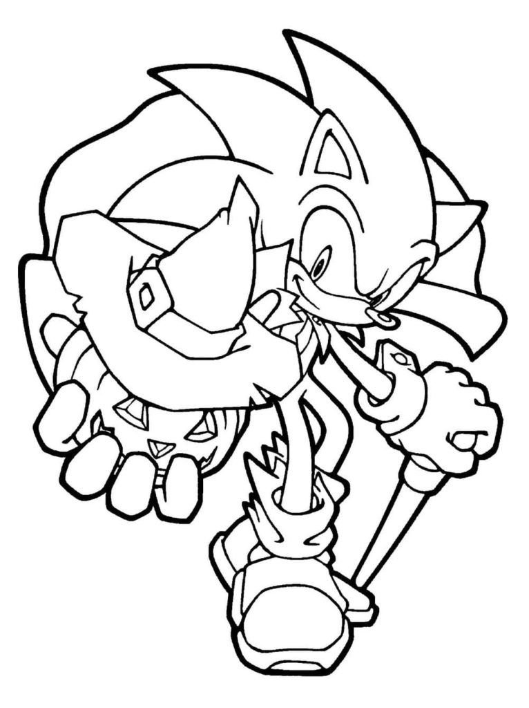 Dibujo de Sonic Halloween para colorear.