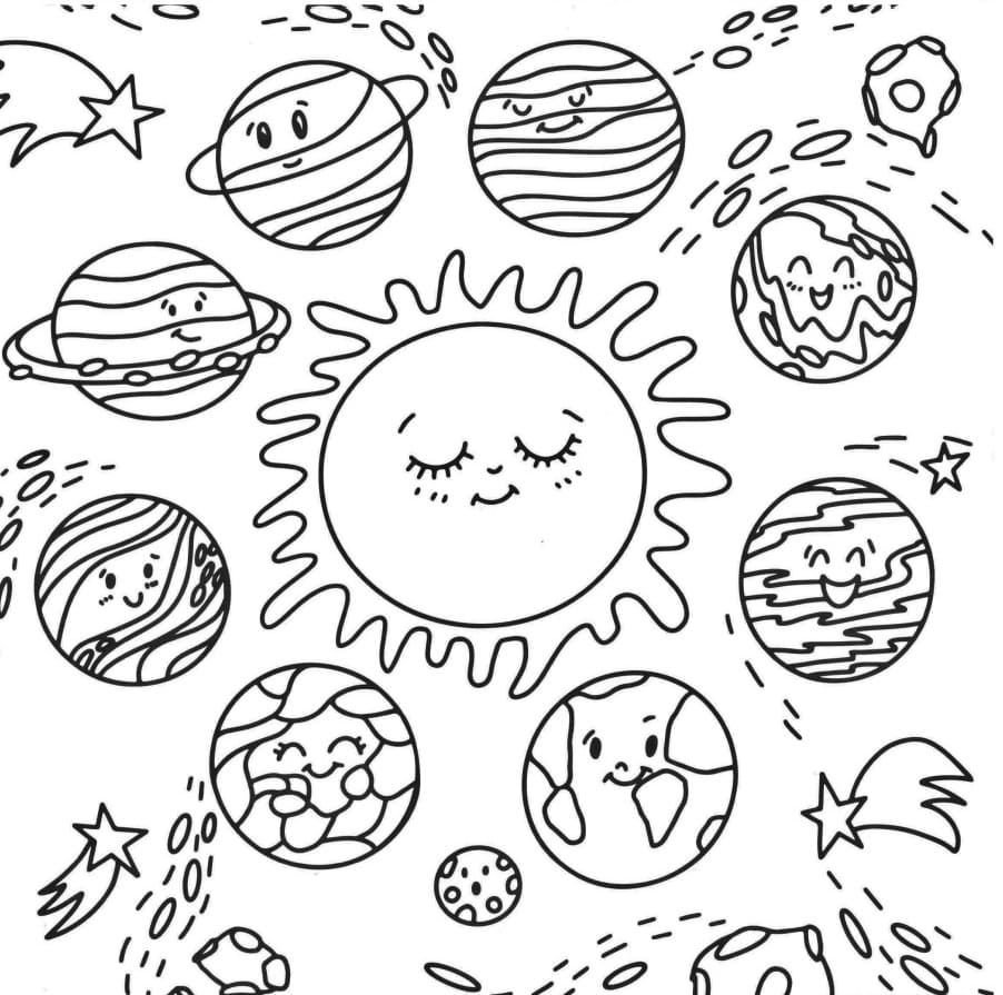 Sol y planetas