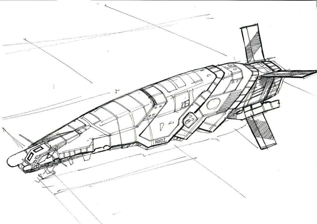 Dibujo de nave espacial