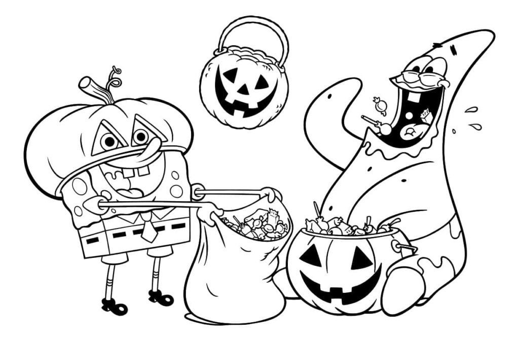 Bob Esponja y Patricio Halloween