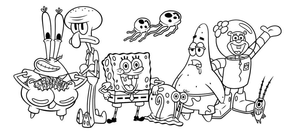Todos los personajes de dibujos animados de Bob Esponja