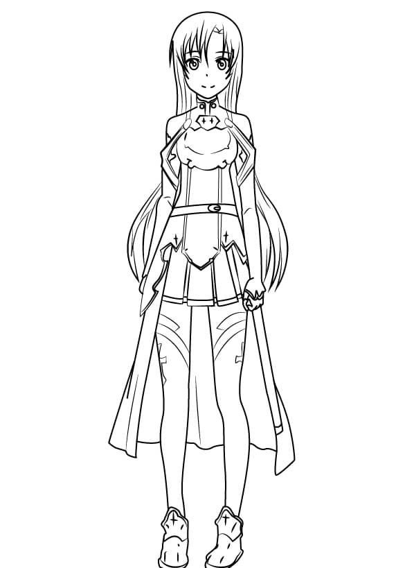 La longitud completa de Asuna