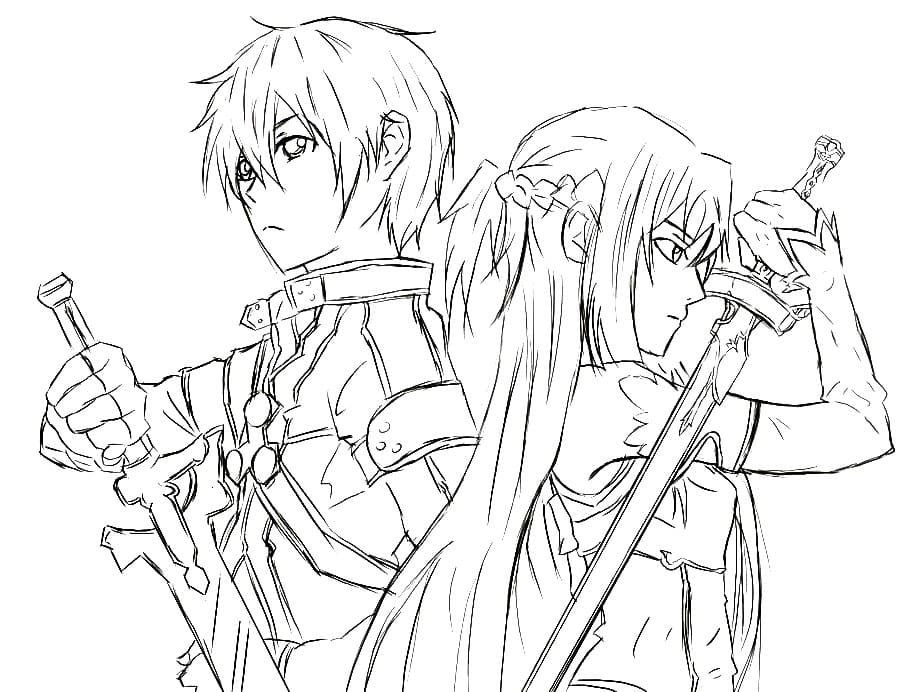 Sword Art Online Kirito y Asuna