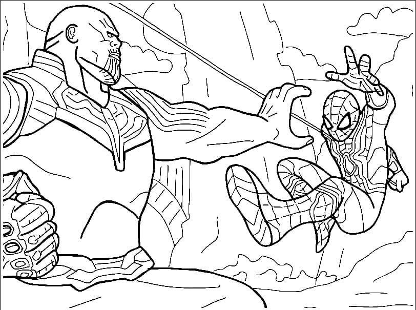 Thanos contra Spider-Man