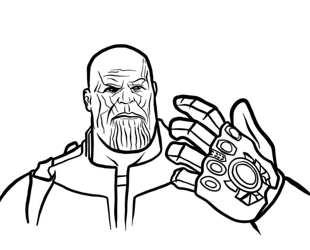 Thanos con el guante