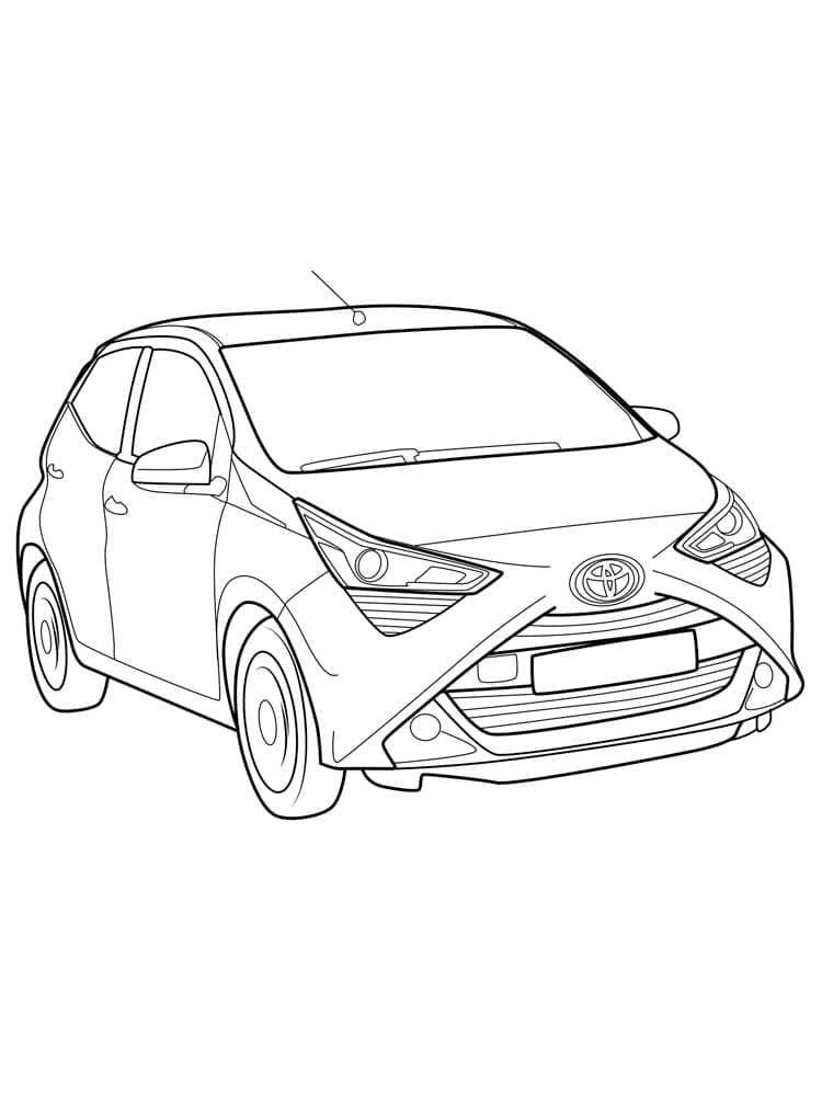 Dibujo de Toyota para colorear