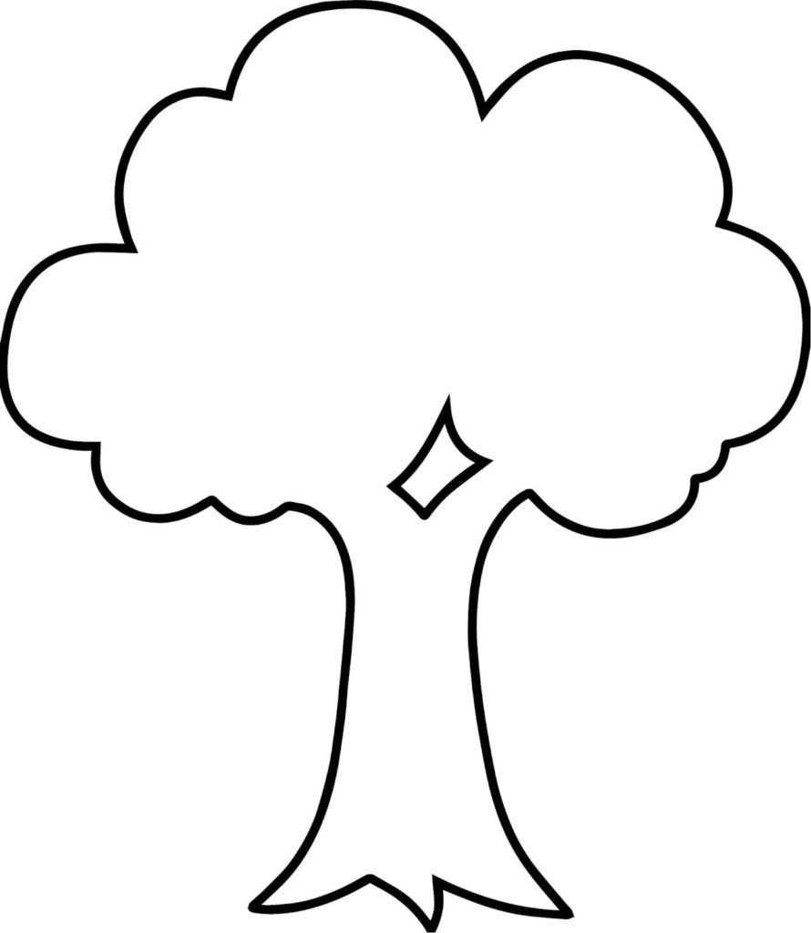 Plantilla de árbol de jardín de infantes