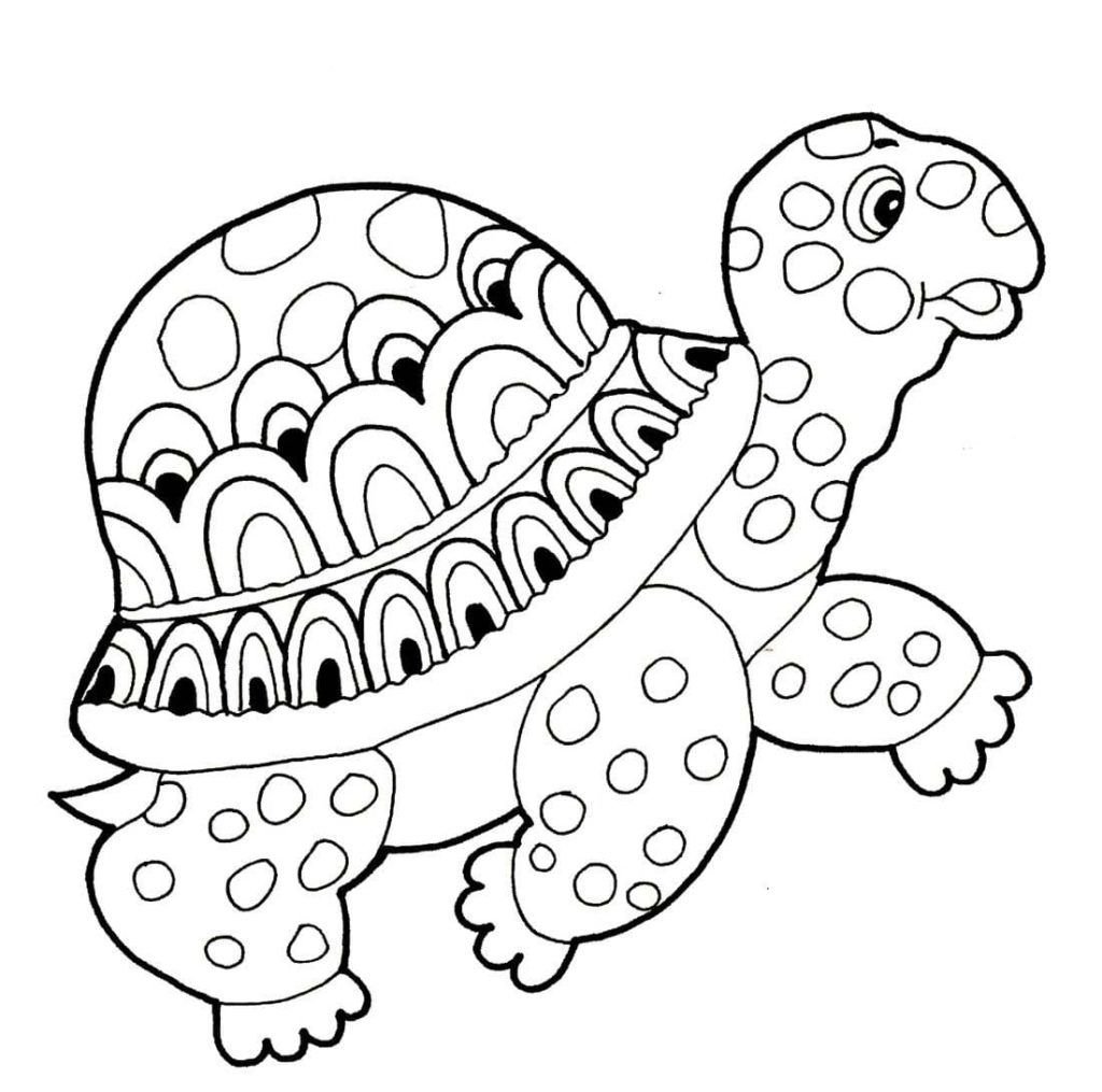 Imagen de tortuga para colorear