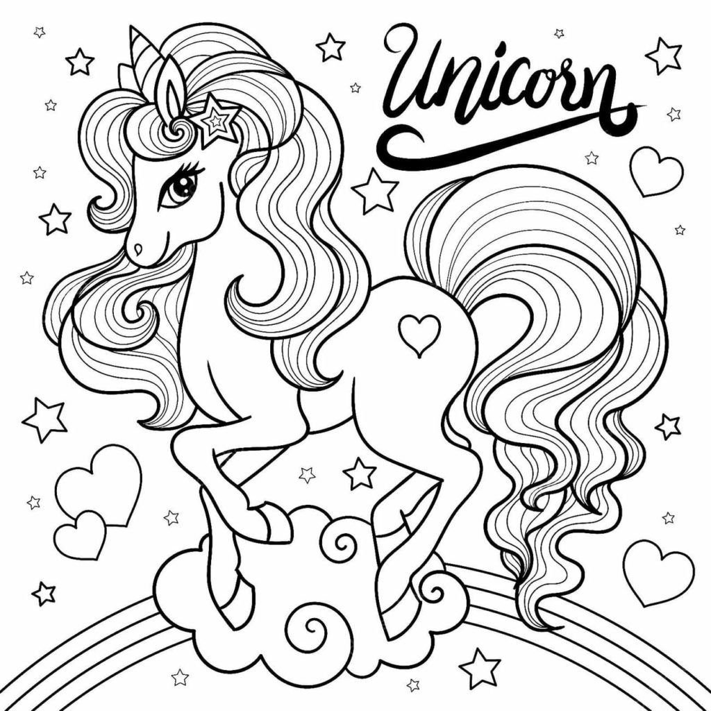Unicornio con corazones