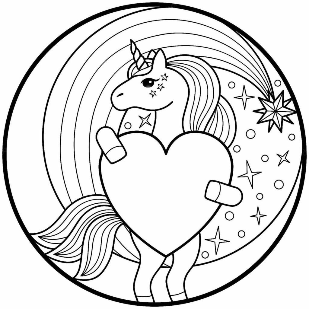 Unicornio con corazón