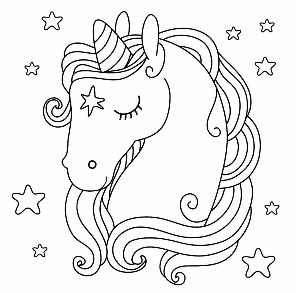 Unicornio con estrellas