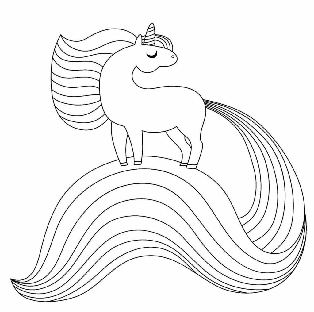 Unicornio de cola larga