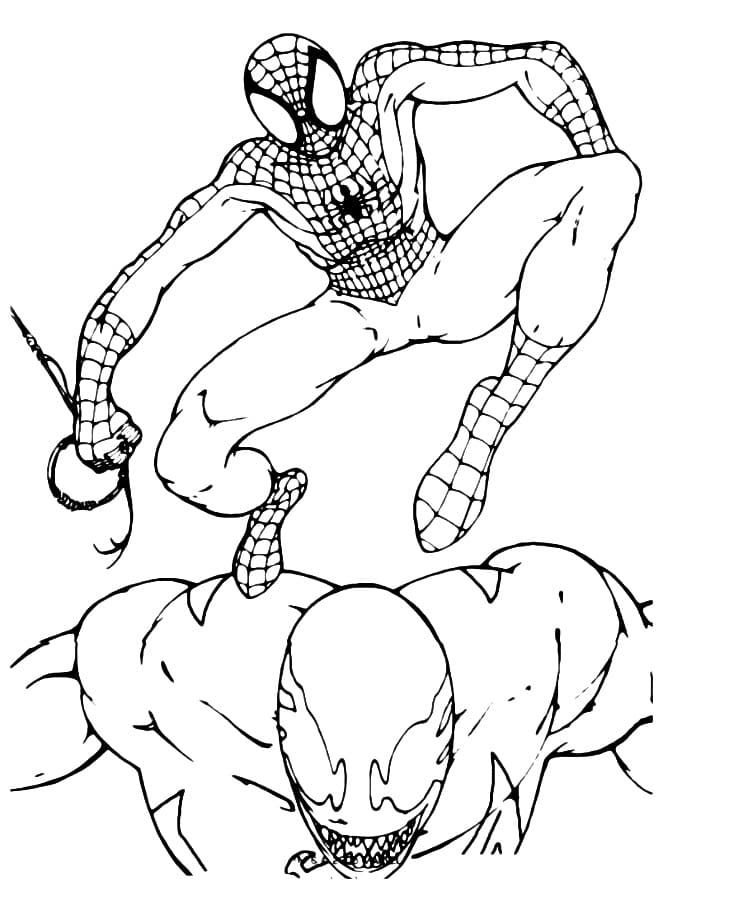 Spiderman atrapó a Venom