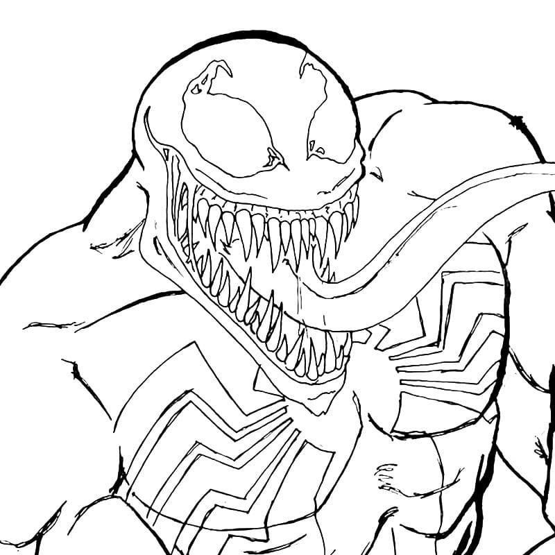 Venom con dientes grandes