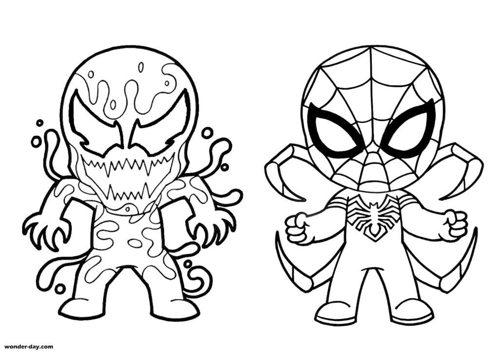 Venom Carnage y Spiderman