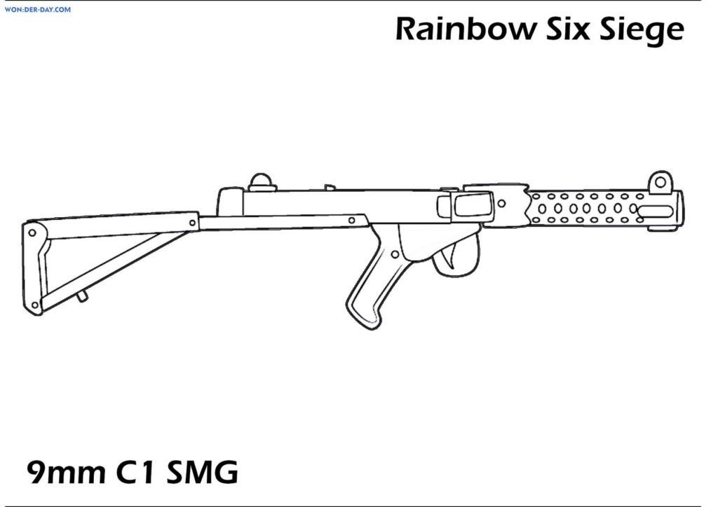 9 mm C1 SMG Rainbow Six Siege