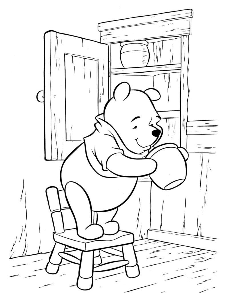 Winnie the Pooh busca miel
