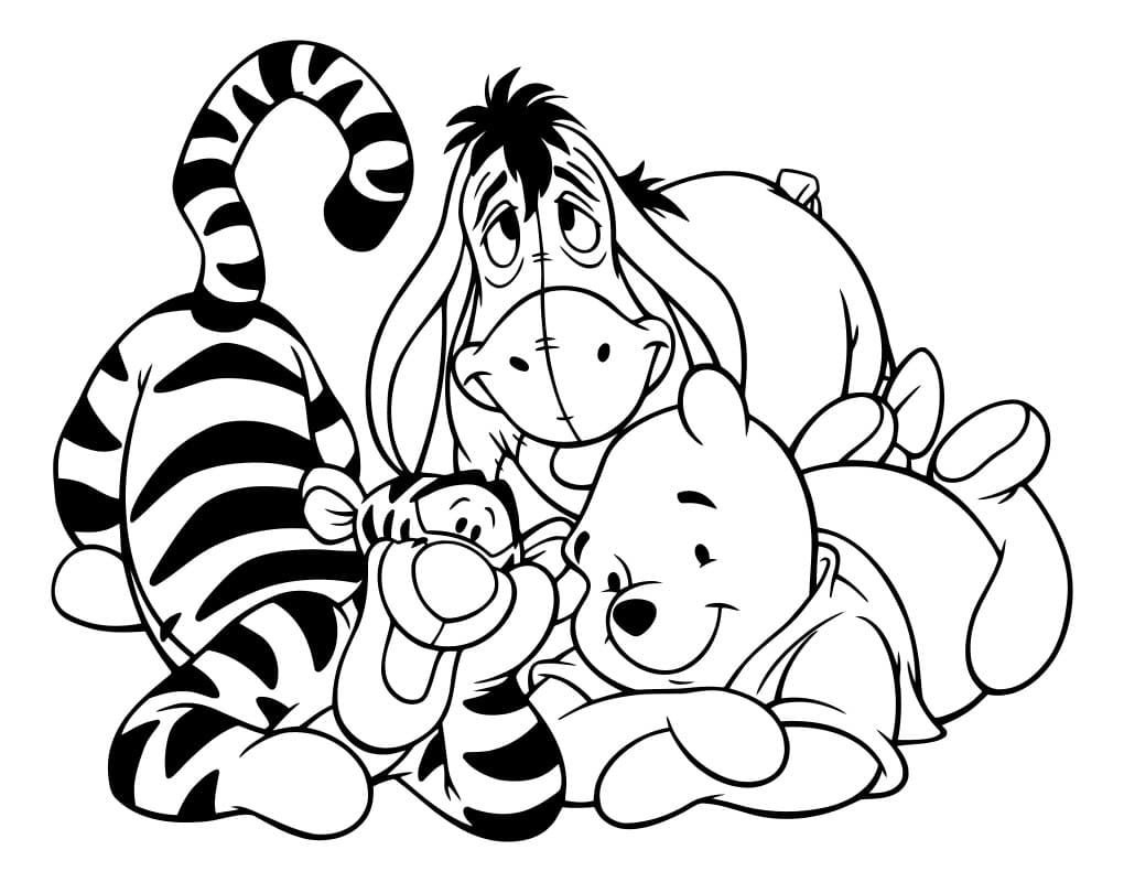 Tigger, Igor y Winnie the Pooh